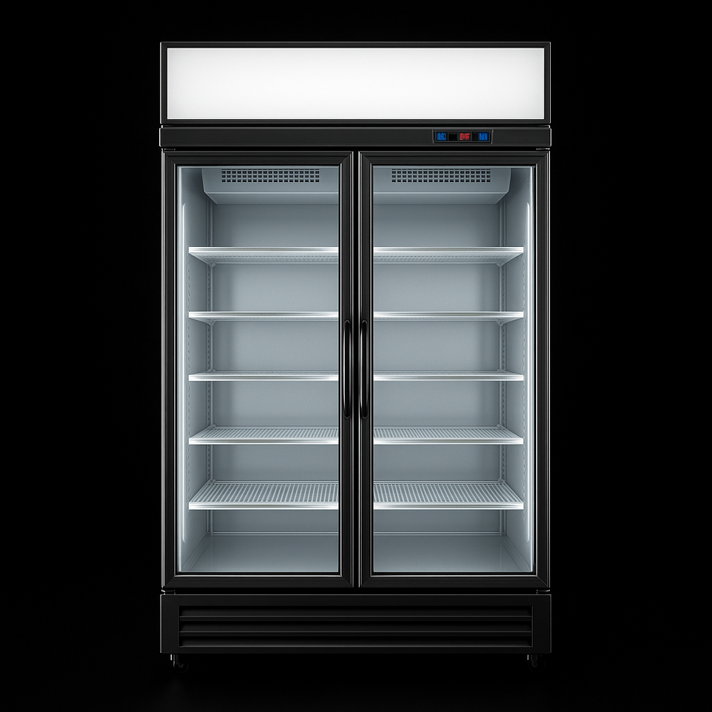 2 Glass Door Fridge