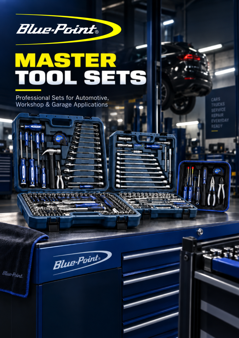 Explore Blue-Point Master Tool Sets for automotive repair, with socket, wrench, plier, hard-case and foam-cut sets for workshops in Singapore.